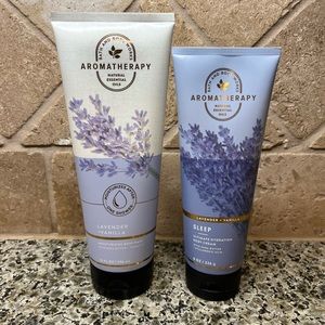 Bath & Body Work Lavender Aromatherapy Body Wash and Body Cream *Brand New*